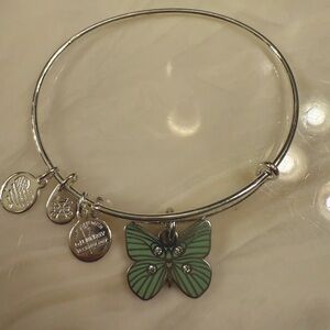 Alex and Ani green butterfly bangle bracelet!